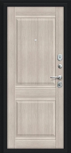 Входная дверь BRAVO Некст Kale Букле черное/Cappuccino Veralinga 