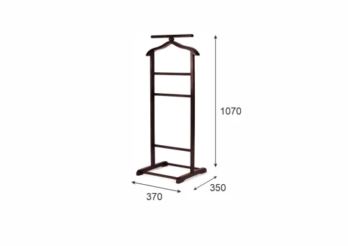 Вешалка костюмная В 6Н махагон