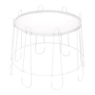 Столик кофейный SHT-CT6-2 белый муар