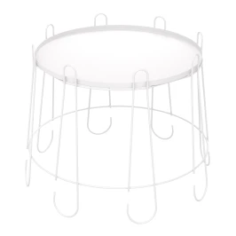 Столик кофейный SHT-CT6-2 белый муар