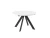 Стол Рондо D120, Белый Маттелюкс/Чёрный