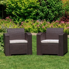 Комплект кресел LANA LUX коричневые