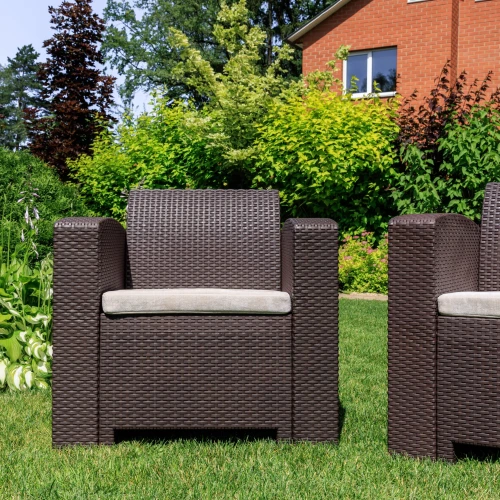 Комплект кресел LANA LUX коричневые