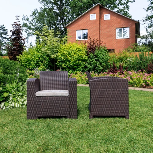 Комплект кресел LANA LUX коричневые