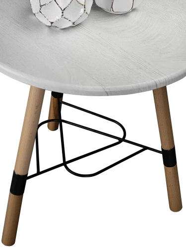 Стол журнальный Лючия 3103 серый бетон/бук/дуб дымчатый