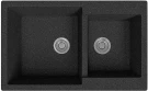Мойка врезная Vivat 765020 2Ч МатЧерный
