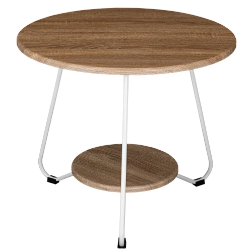 Стол журнальный BeautyStyle 38 дуб сонома/белый