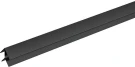 Планка для стенпанели угловая МатЧерный 600*4