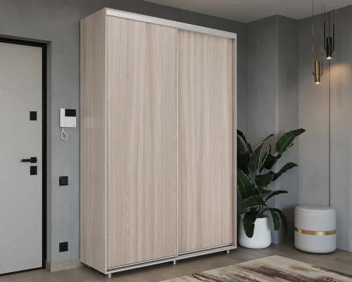 Шкаф-купе PRIME, 140х45х230 Шимо светлый
