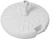 Подставка под зонт пластиковая (круглая) белая d490мм