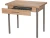 Стол М20 ДП1-02-05 900(1200)*600, ЛДСП:Дуб Сонома, Н/стола (Металлик)