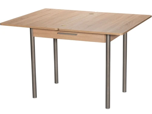 Стол М20 ДП1-02-05 900(1200)*600, ЛДСП:Дуб Сонома, Н/стола (Металлик)