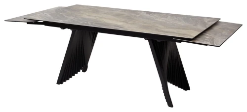 Стол IVAR 180 MARBLES KL-80 Серый мрамор, итальянская керамика, ®DISAUR