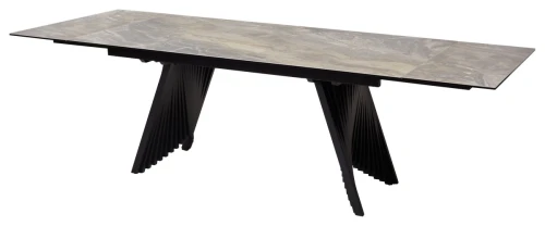 Стол IVAR 180 MARBLES KL-80 Серый мрамор, итальянская керамика, ®DISAUR