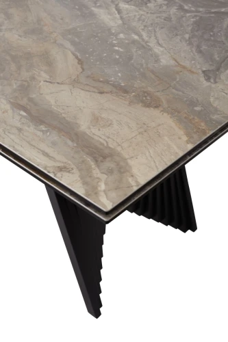 Стол IVAR 180 MARBLES KL-80 Серый мрамор, итальянская керамика, ®DISAUR