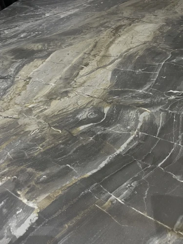 Стол IVAR 180 MARBLES KL-80 Серый мрамор, итальянская керамика, ®DISAUR