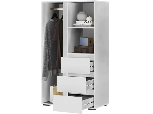 Шкаф «Хелен» ШК-03 с ящиками, белый