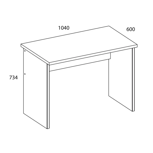 Стол письменный , DIESEL , цвет дуб мадура