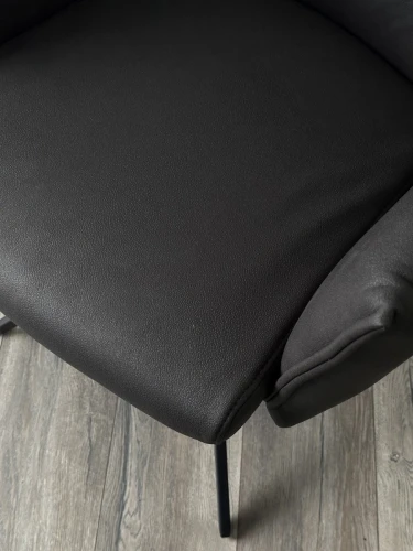 Стул DEAN 360 град.поворот. Темно-серый  экокожа  Maison 99# / Черный, ®DISAUR