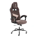 Кресло Arena metalBL велюр, коричневый/бежевый, 6/7