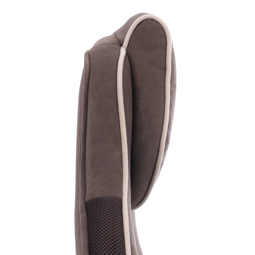 Кресло Arena metalBL велюр, коричневый/бежевый, 6/7