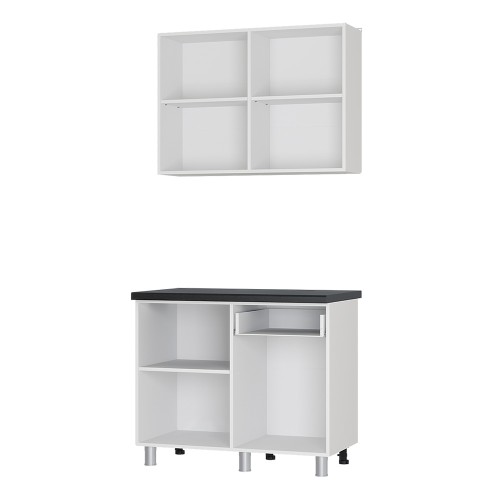 Кухня Ева, Дуб сонома, Черный янтарь