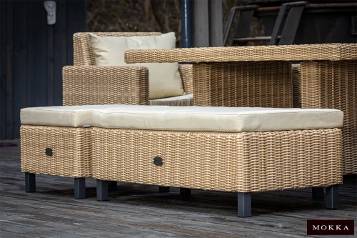 Комплект плетеной мебели MOKKA BELLA малый, соломенный