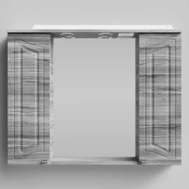 Зеркало Адам 90, Лиственница структурная контрастно-серая ПВХ 64202