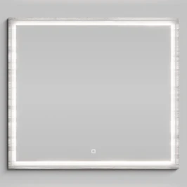 Зеркало Лайт 90, Лиственница структурная контрастно-серая ПВХ 64202