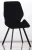DC230 Стул мягкий, ГРАФИТ#M420-12 велюр, каркас металл, черный КВАДРАТ