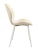 DC828 Стул мягкий, БЕЖЕВЫЙ#G62-03 велюр, каркас металл белый КРУГЛЫЙ