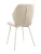 DC828 Стул мягкий, БЕЖЕВЫЙ#G62-03 велюр, каркас металл белый КРУГЛЫЙ