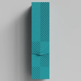 Пенал Эйфория 35 F4, пример RAL 5021 Водная синь, матовая, подвесной, левый