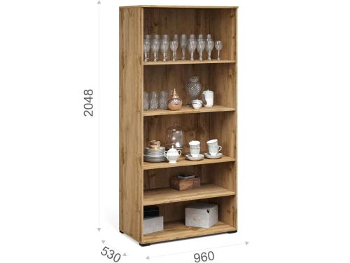 Витрина «Лацио Сканди» 2д, Вотан/Сканди графит