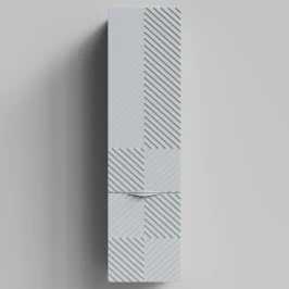 Пенал Эйфория 40 F4, пример RAL 7040 Серое окно, матовая, подвесной, левый