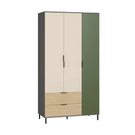Шкаф Марвэл 16.317.03, Темно-серый, Сатин, Плэйн, Зеленый