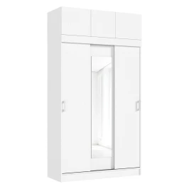 Шкаф с антресолью Бася/Роджина, Белый