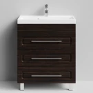 Тумба Арабеска 70 напольный, Палисандр ПВХ 43101 Vodok с раковиной в комплекте