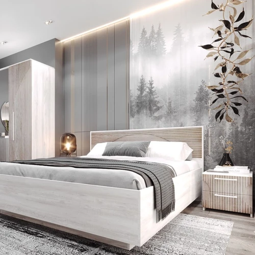 Тумба «Монтале» 2Я КМК 0966.19, бетон пайн светлый/астана