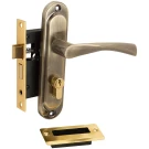 Замок для межкомнатной двери AVERS 0823/60-C AB Бронза