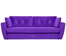 Диван еврокнижка Амстердам 160 ЛЮКС 08 ВЕЛЮР ФИОЛЕТОВЫЙ НПБ