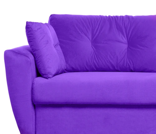 Диван еврокнижка Амстердам 160 ЛЮКС 08 ВЕЛЮР ФИОЛЕТОВЫЙ НПБ