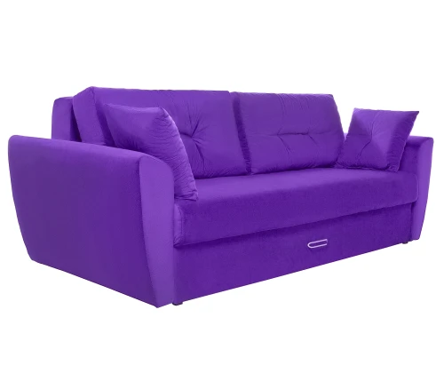 Диван еврокнижка Амстердам 160 ЛЮКС 08 ВЕЛЮР ФИОЛЕТОВЫЙ НПБ