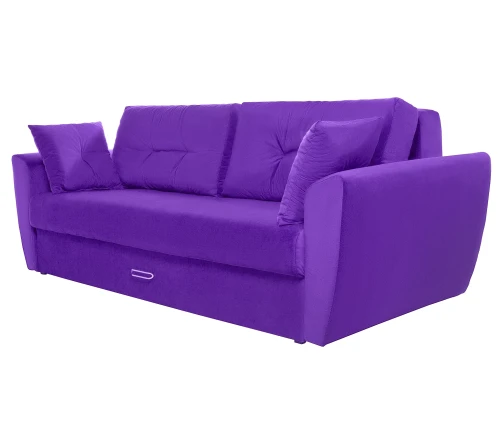 Диван еврокнижка Амстердам 160 ЛЮКС 08 ВЕЛЮР ФИОЛЕТОВЫЙ НПБ