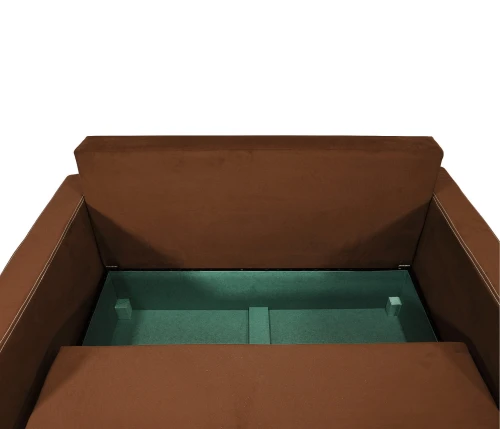 Диван аккордеон Марс велюр коричневый160