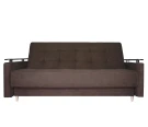 Диван София , с/м 126х186 , велюр коричневый, ППУ + Пружинный блок