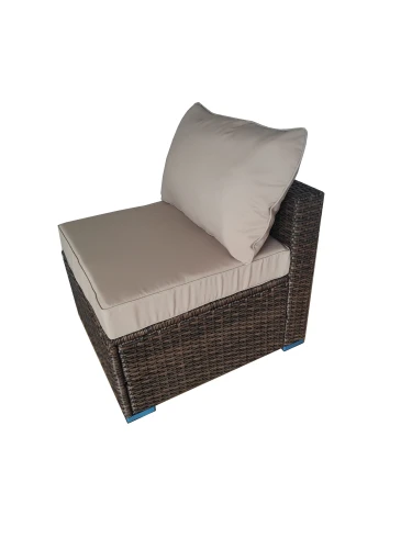 Модульный комплект из искусственного ротанга Абион Шоколад