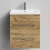 Тумба Элис 50 подвесной, 2 ящика, Дуб Тортуга ПВХ 2357-43 Vodok с раковиной в комплекте