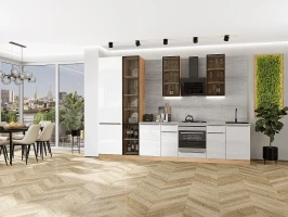 Кухонный гарнитур Фьюжн-08 Angel-Дуб Вотан