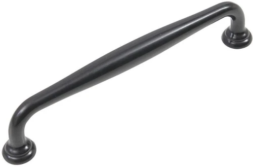 Ручка скоба мебельная URSULA RS433BL.4 BL Черный матовый 147*20*33